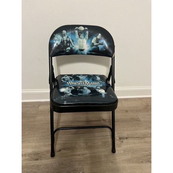 WWE Folding Chair Wrestlemania Showcase of the Immortals  Vintage Wrestlemania - The Showcase Of The Immortals Folding Chair main image 1